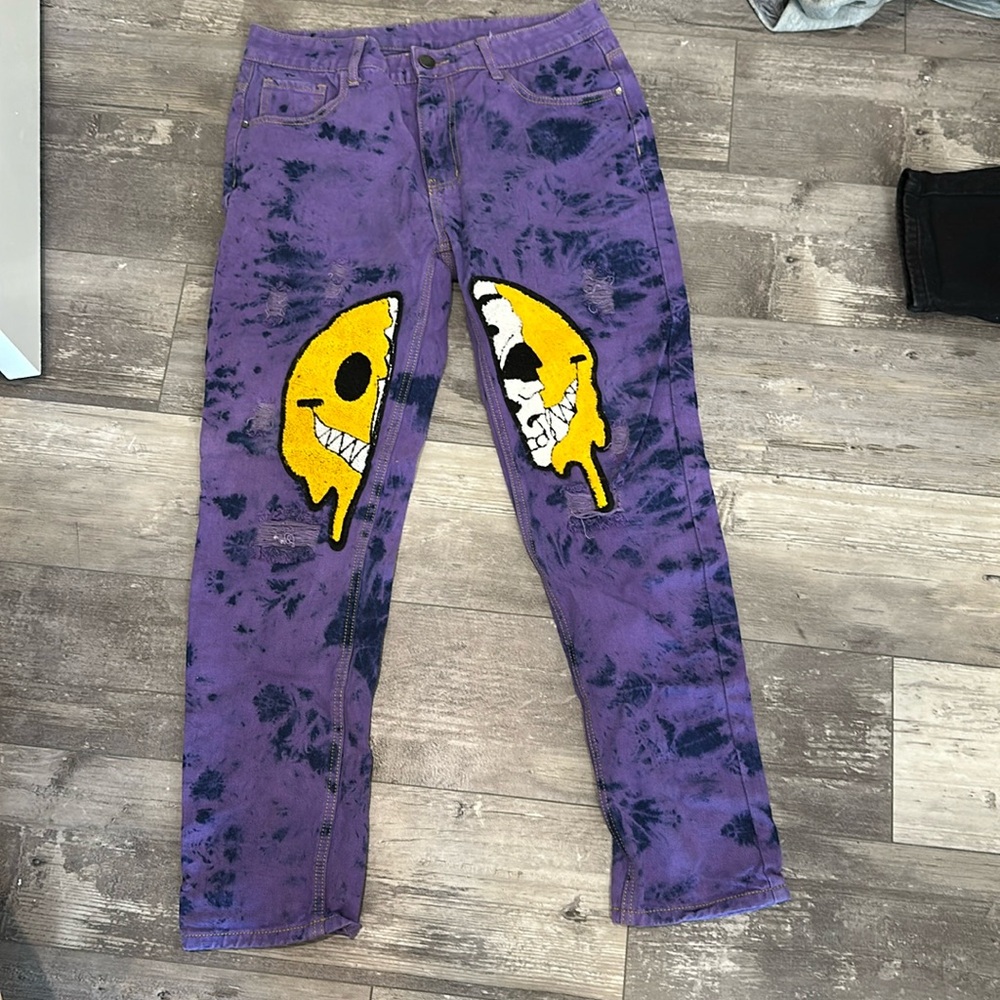Size 34 brand new purple distresses